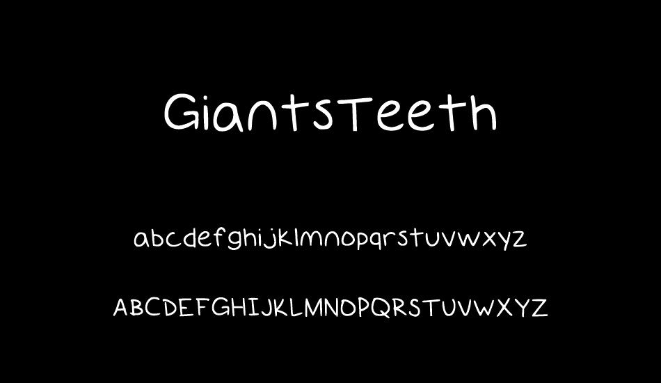 GiantsTeeth font