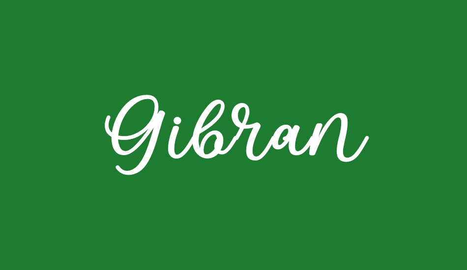 Gibran font big