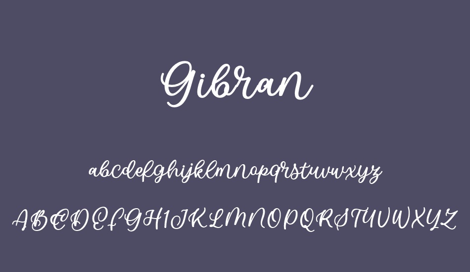 Gibran font