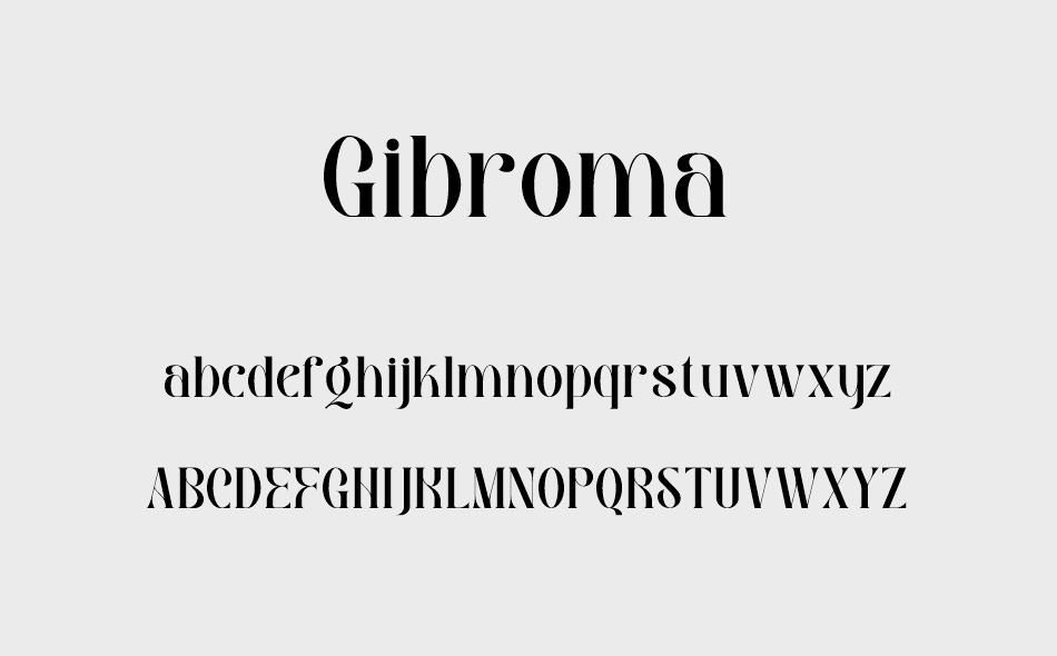 Gibroma font