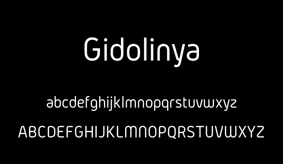 Gidolinya font