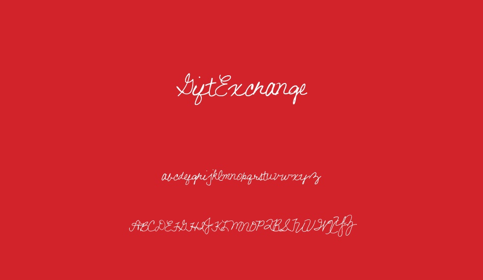 GiftExchange font