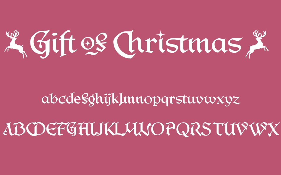 Gift Of Christmas font