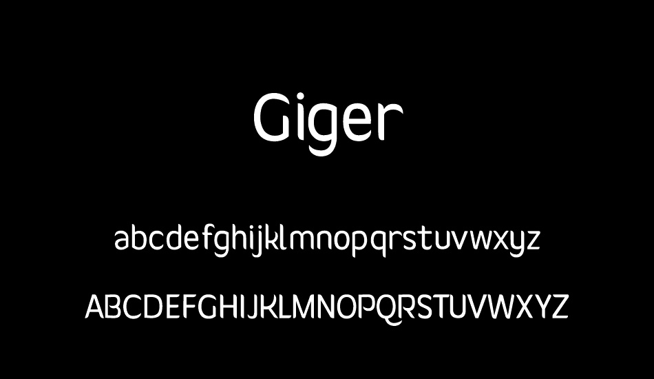 Giger font