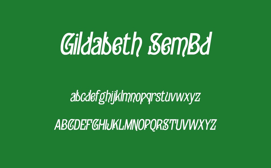 Gildabeth font