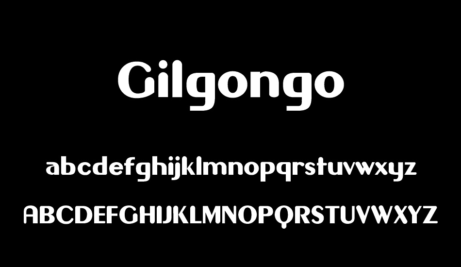 Gilgongo font