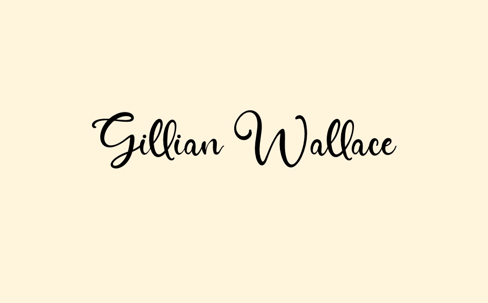 Gillian Wallace font big