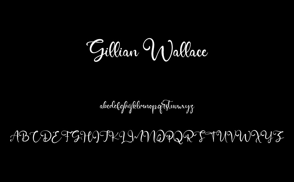 Gillian Wallace font