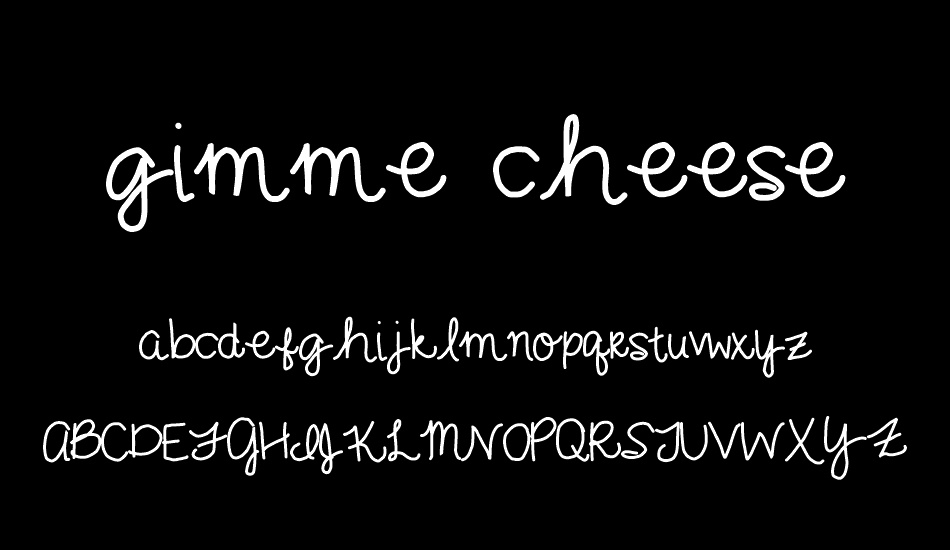gimme cheese font