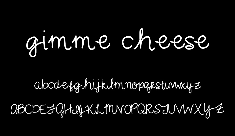 gimme cheese font