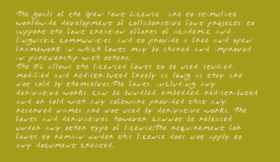 Gimp Scribble font 1