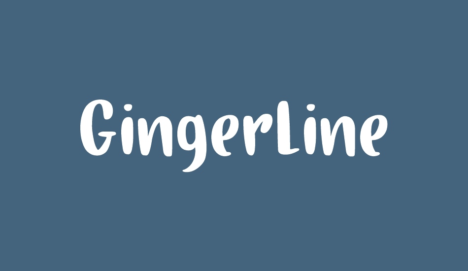 Gingerline DEMO font big
