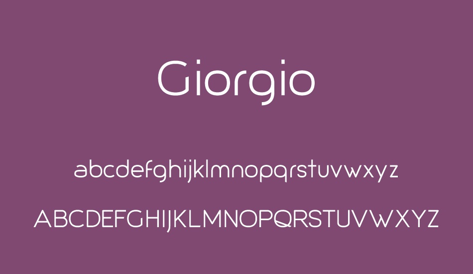 Giorgio font