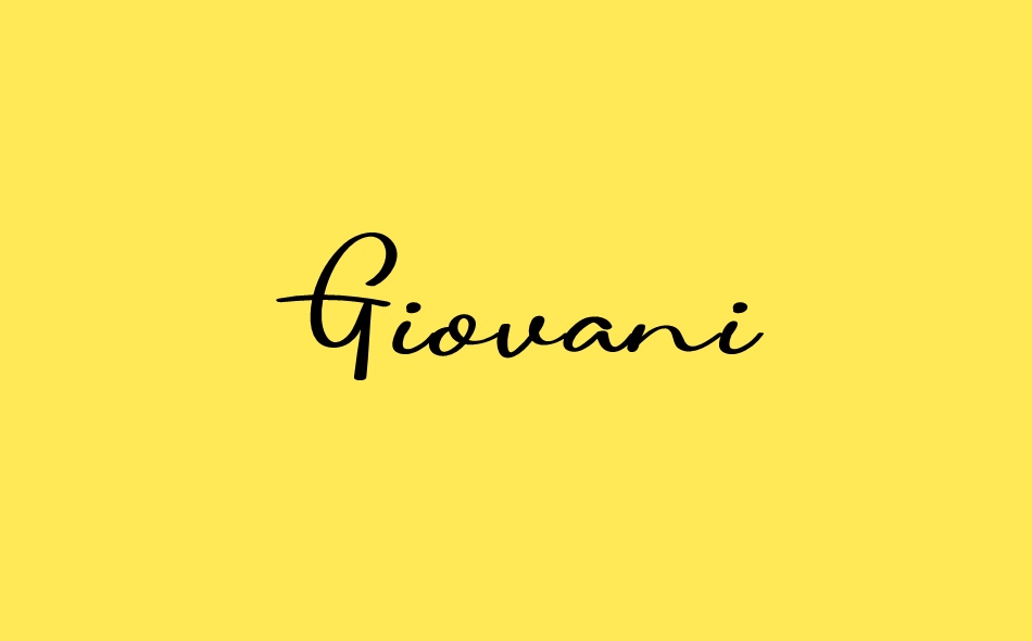 Giovani font big