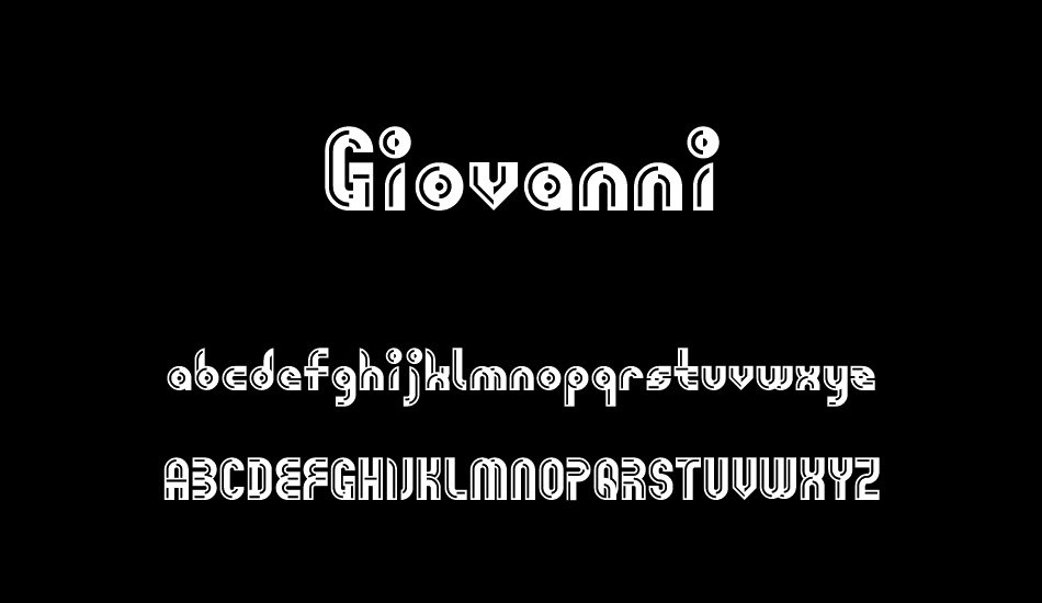 Giovanni font