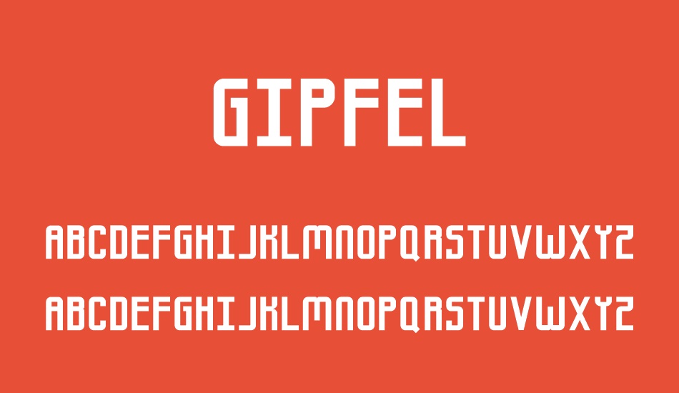 Gipfel font