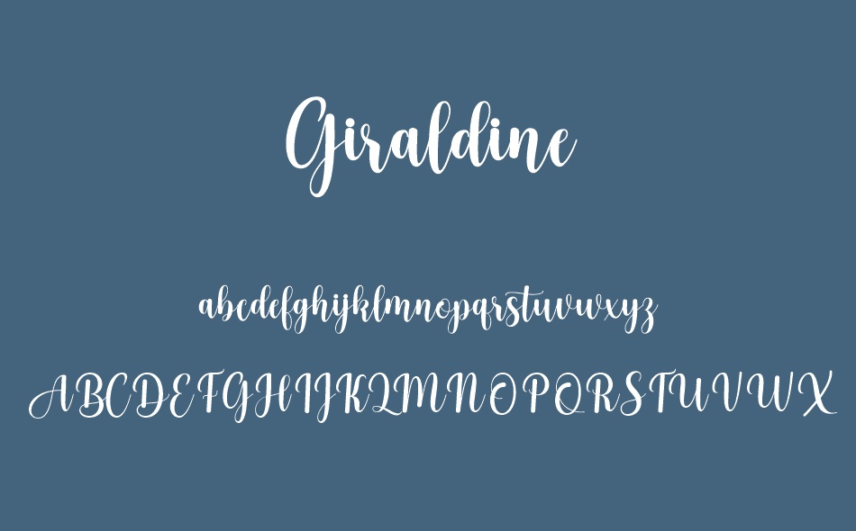 Giraldine font