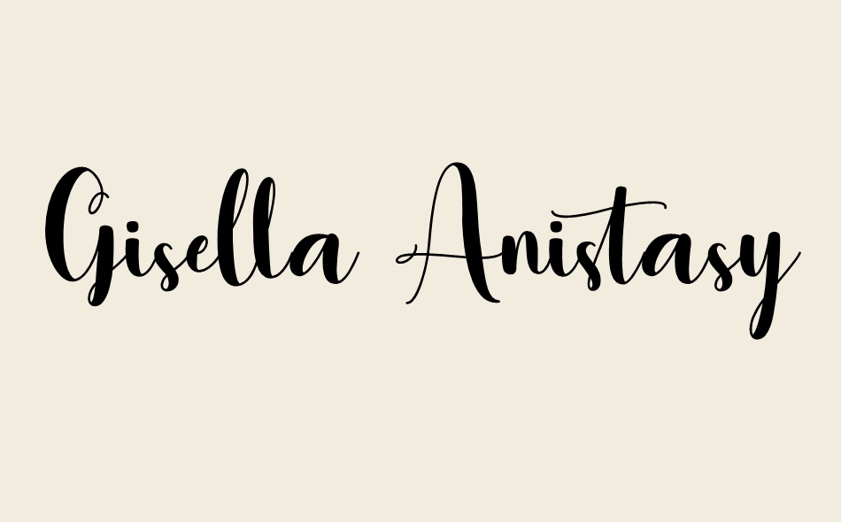 Gisella Anistasy font big