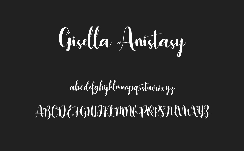 Gisella Anistasy font