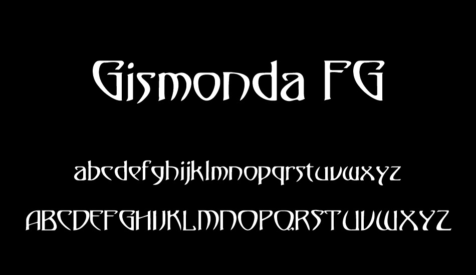 Gismonda FG font