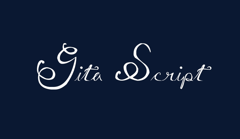 Gita Script font big