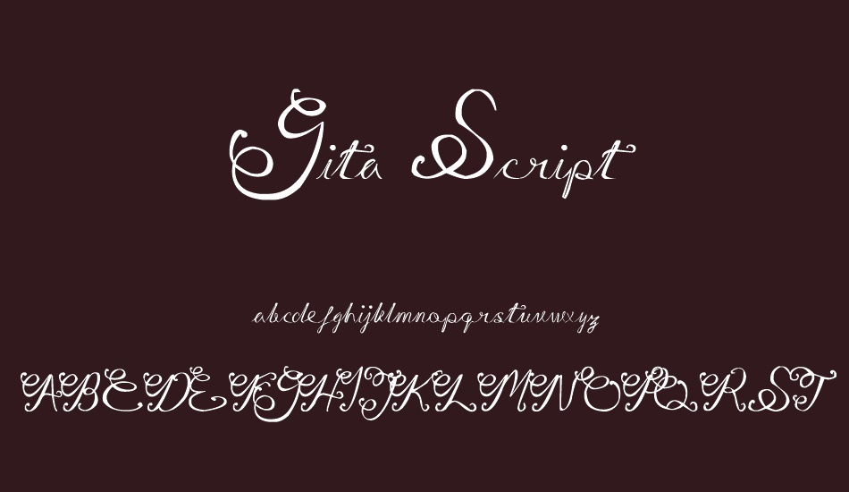 Gita Script font