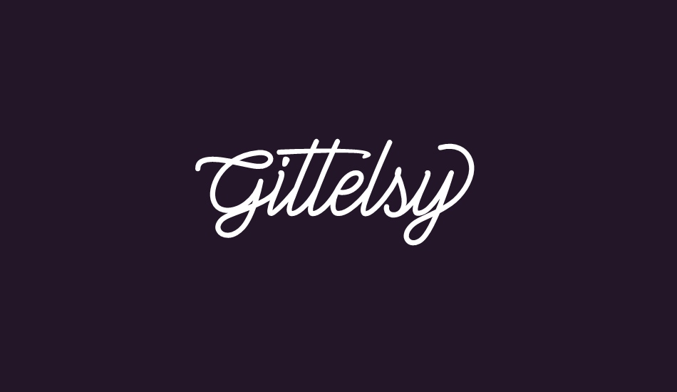 Gittelsy font big