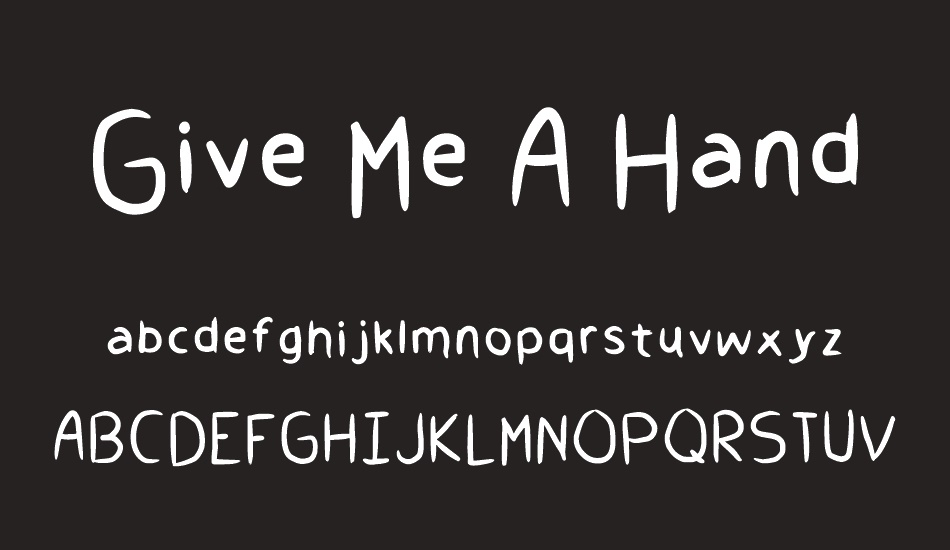 Give Me A Hand font