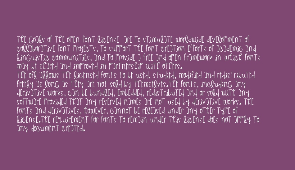 GiveMeBackTheNights font 1