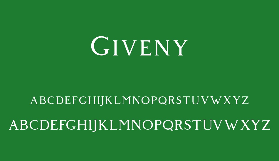 Giveny Free font