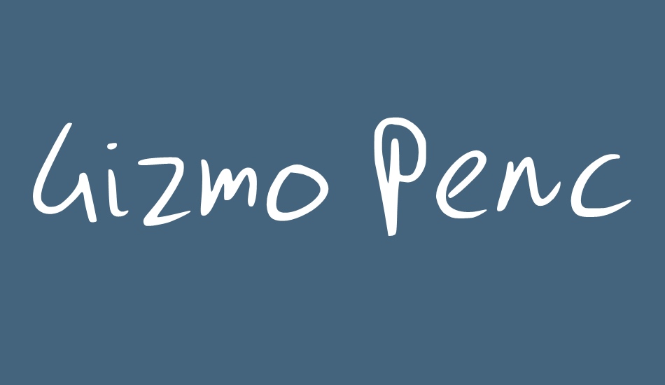 Gizmo Pencil Personal Use font big