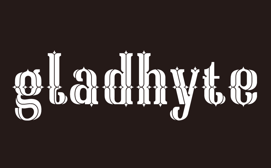 Gladhyte font big
