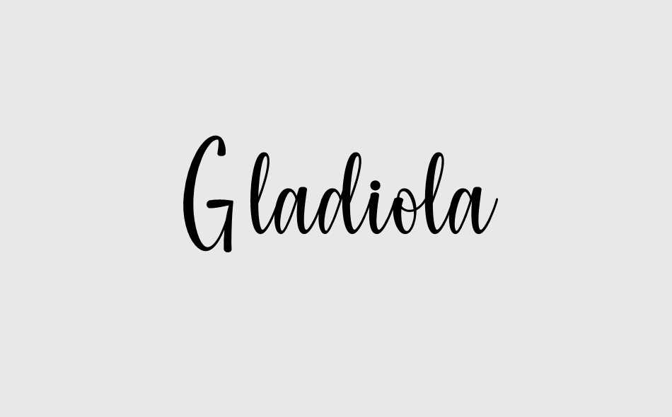 Gladiola font big