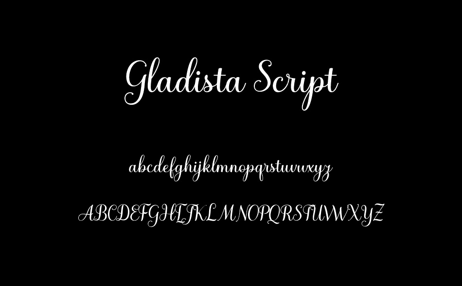 Gladista Script font