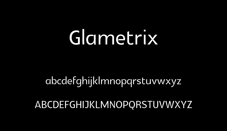 glametrix font