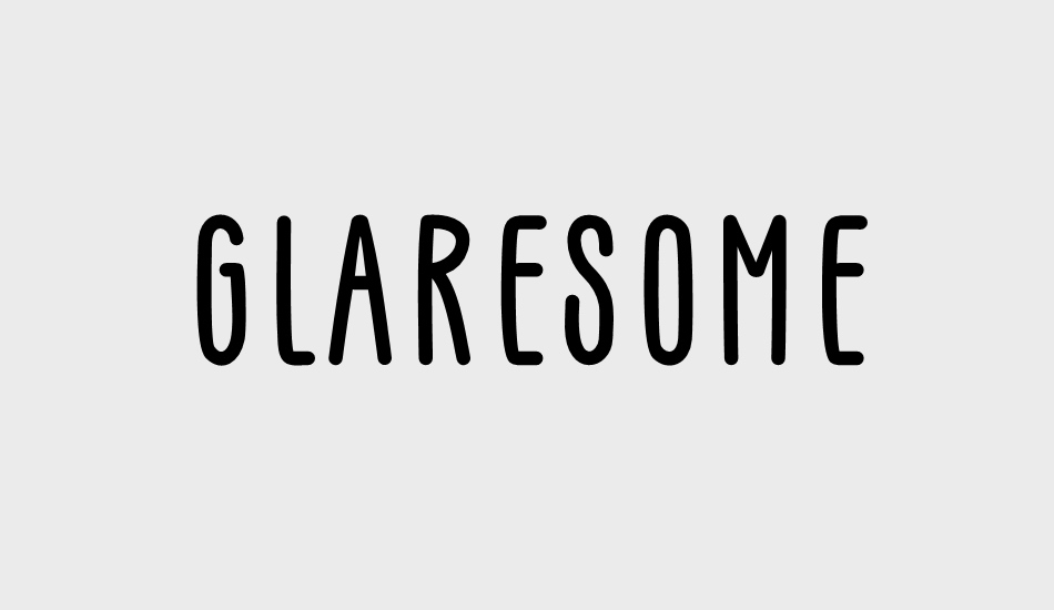 GLARESOME font big