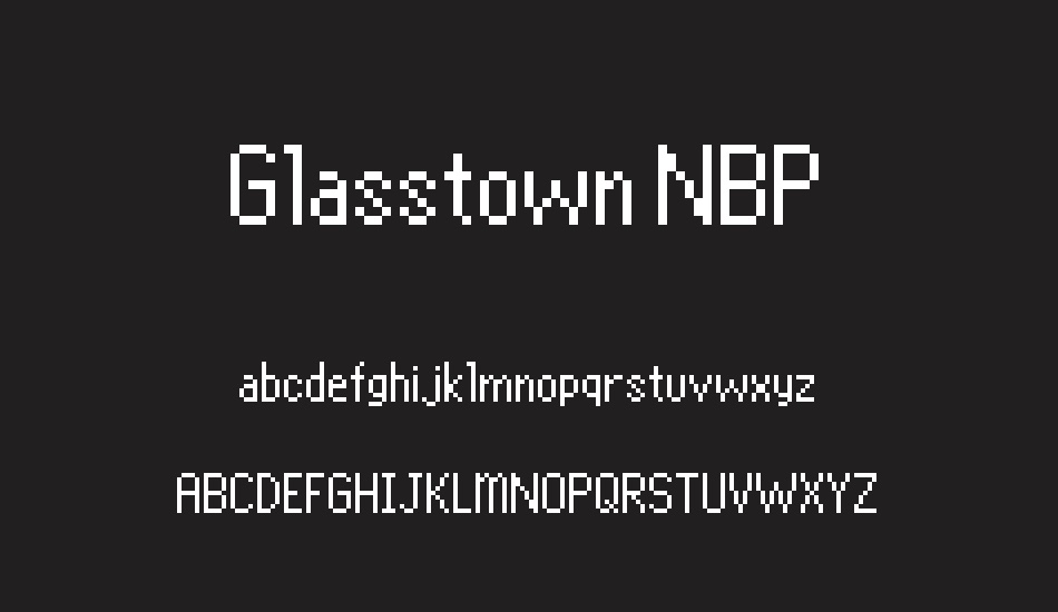 Glasstown NBP font