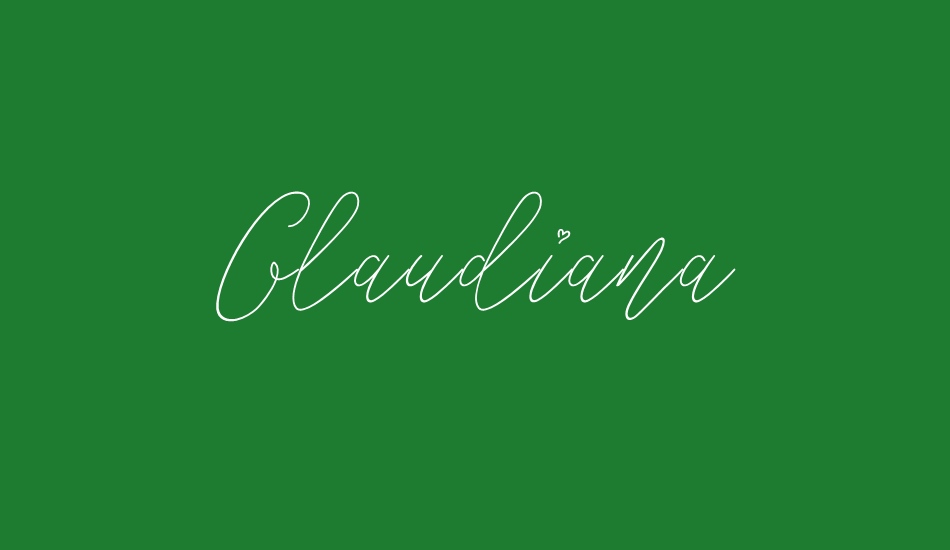 Glaudiana font big