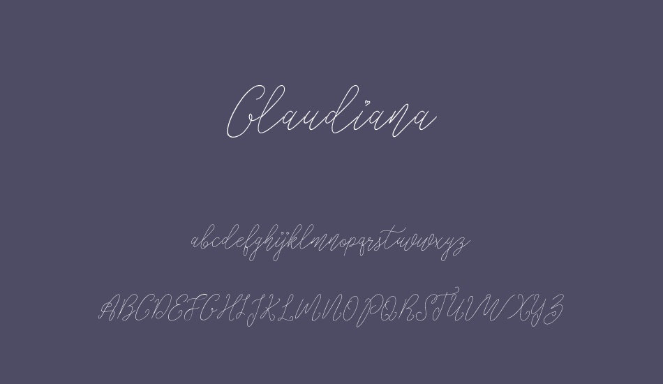 Glaudiana font