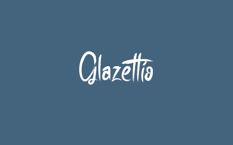 Glazettio font big