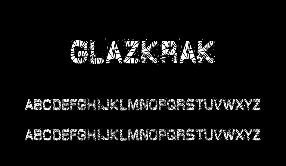 GlazKrak font