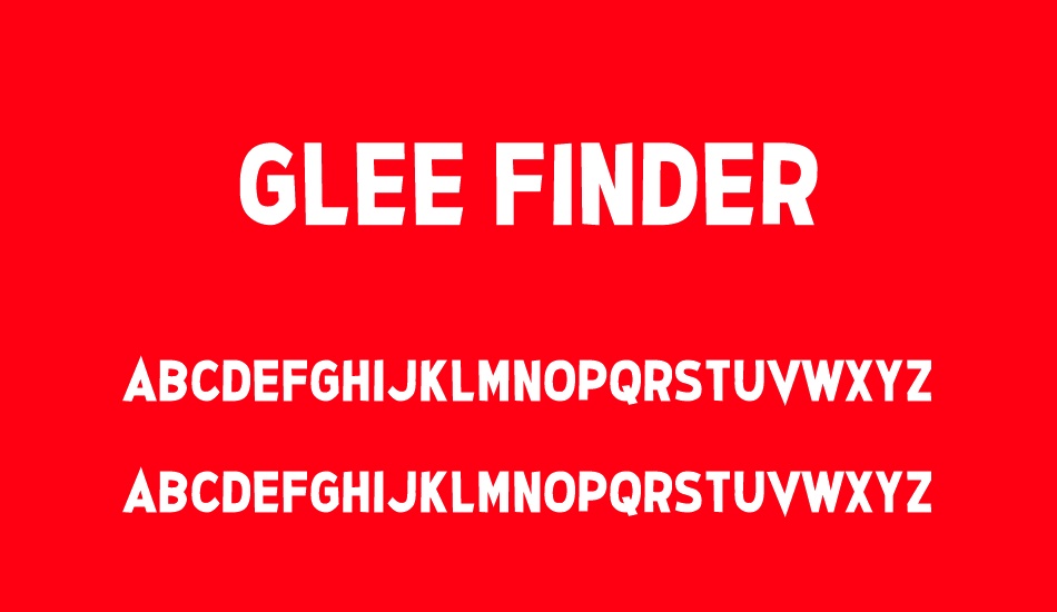 Glee Finder font