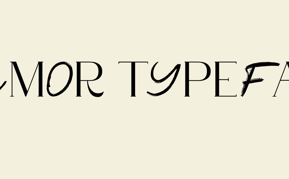 Glemor Typeface font big