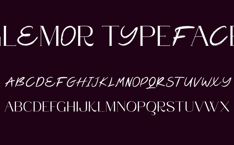 Glemor Typeface font