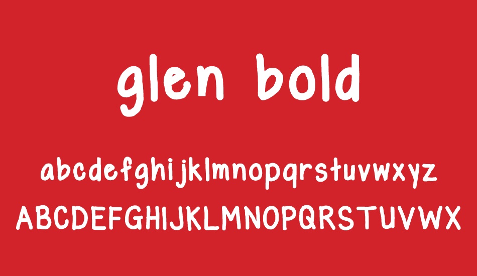 glen bold font