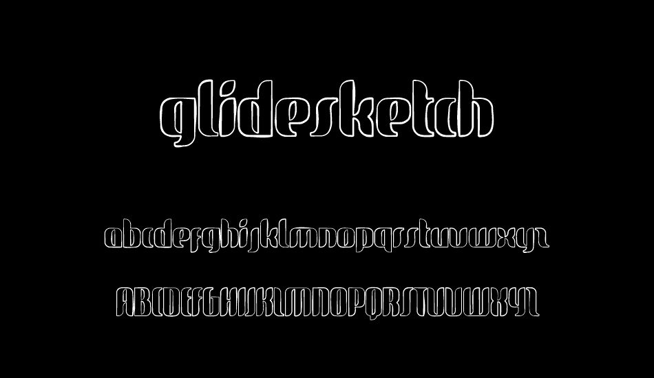 glidesketch font