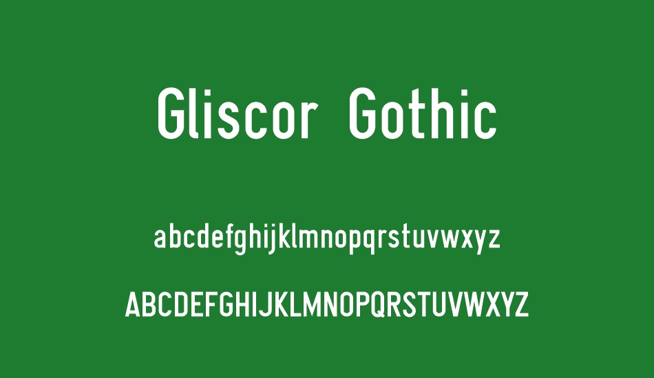 Gliscor Gothic font