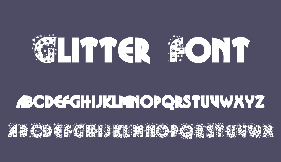 Glitter Font font