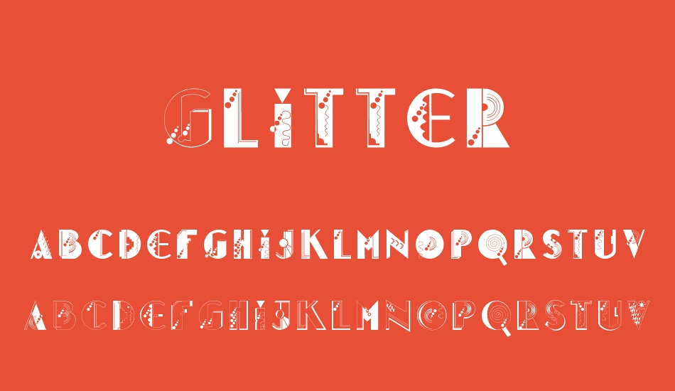 Glitter font