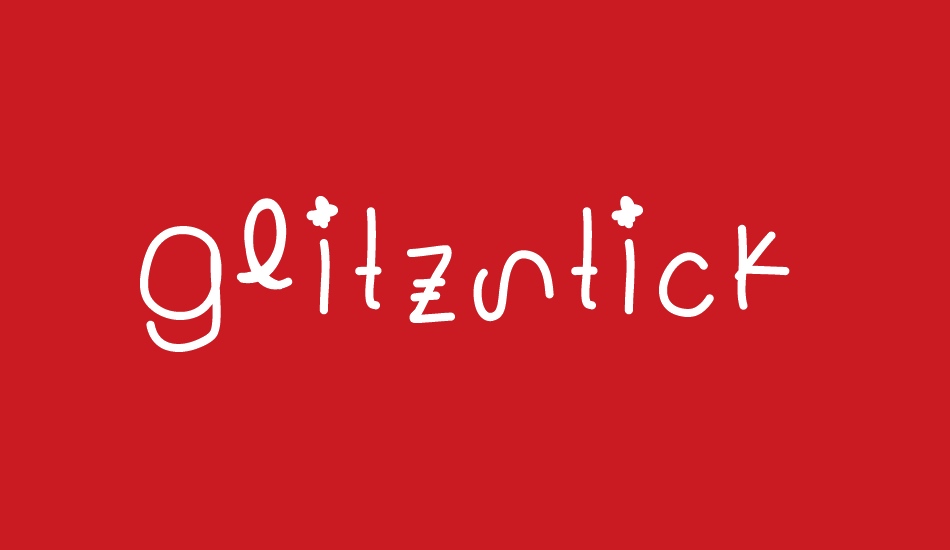 Glitzstick font big